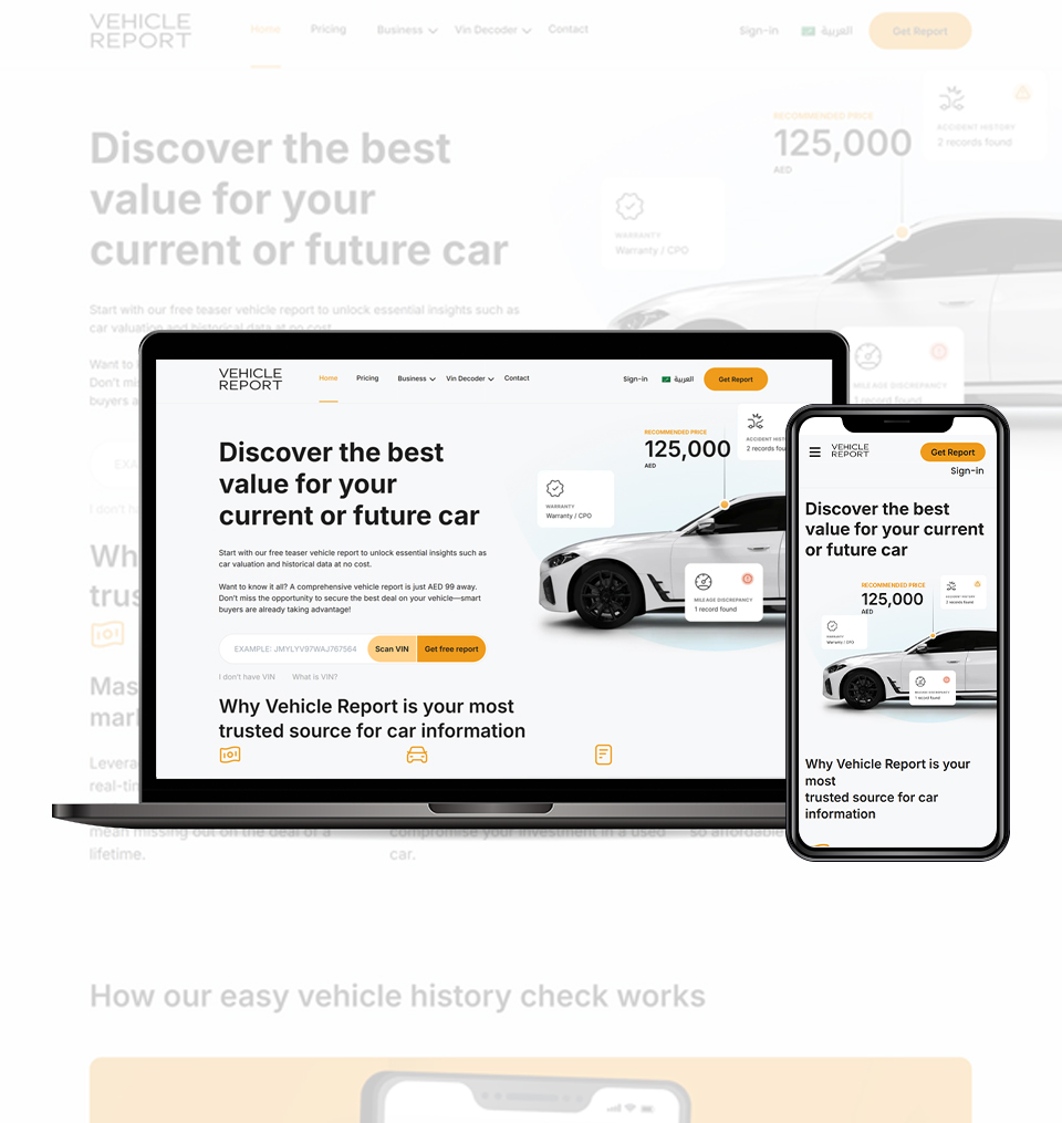 Vehicle Report — detail view