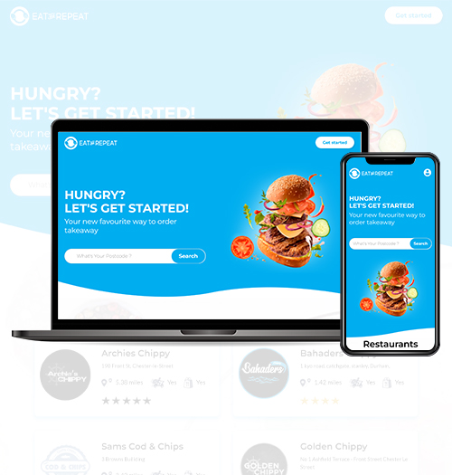 Eat and Repeat Food App — detail view