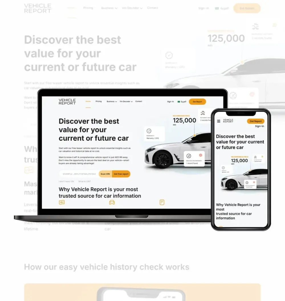 Vehicle Report — detail view