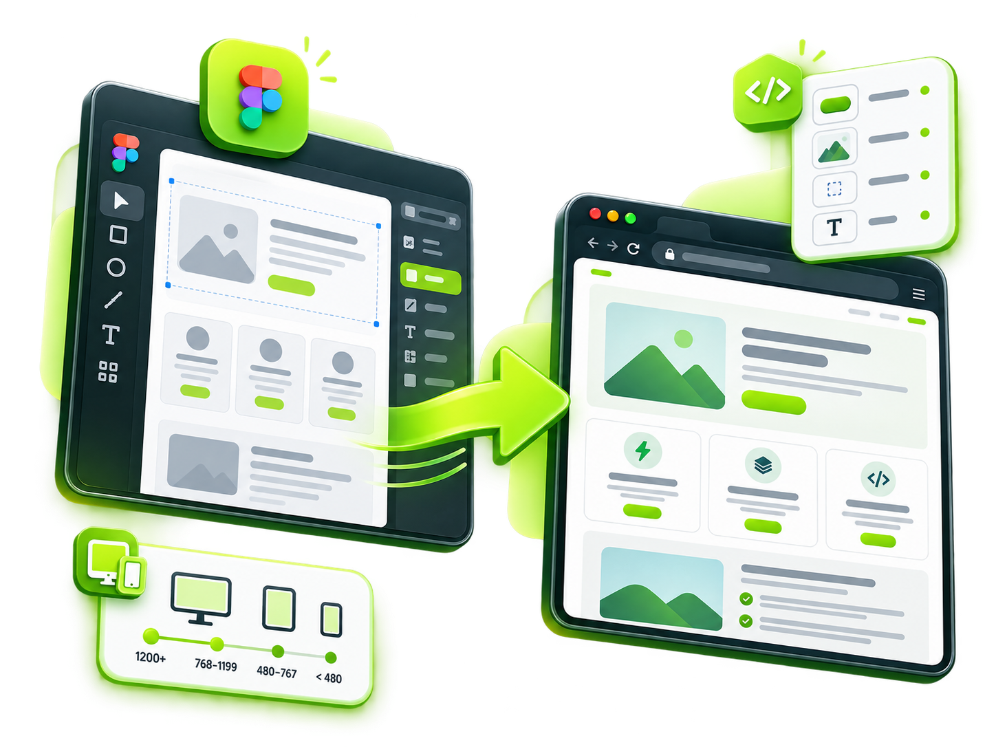 Figma Design & Frontend Development — VTechnocrat service overview