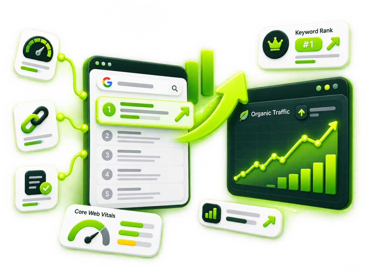 SEO & Optimization — VTechnocrat service overview